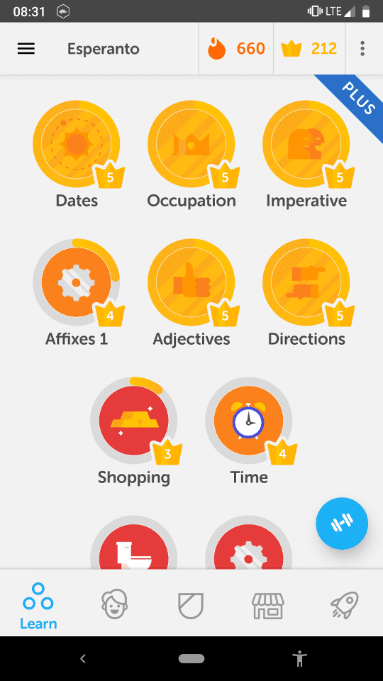 Learning a Language with Duolingo