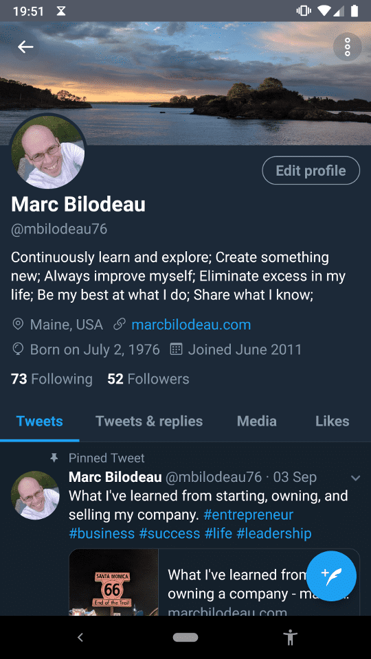 My Twitter Profile