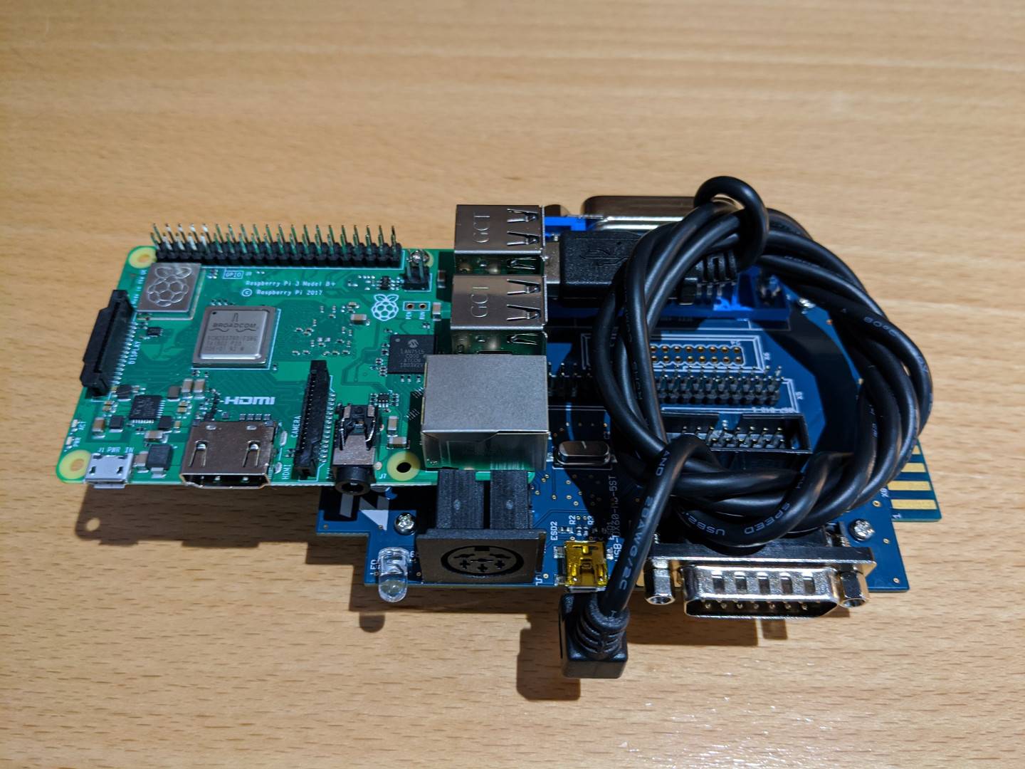 A ZoomFloppy, PixelBook Go, and Raspberry Pi