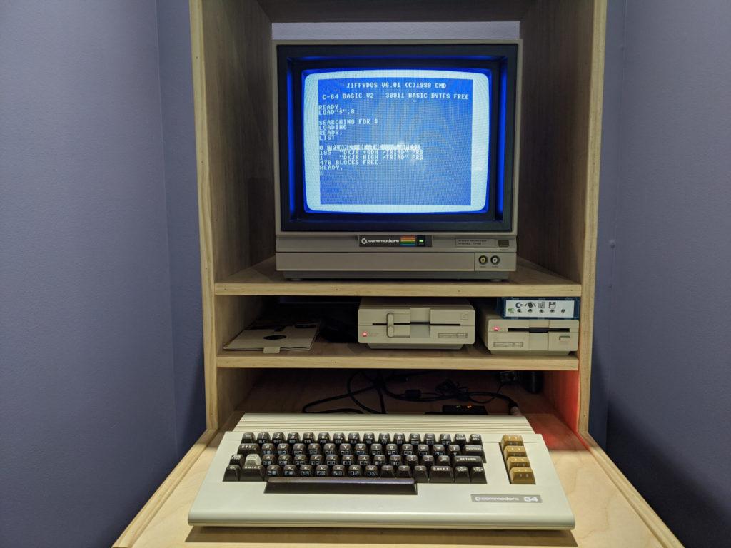 Directory list from a Commodore 1541 floppy drive after copying an image from the ZoomFloppy Pi to it